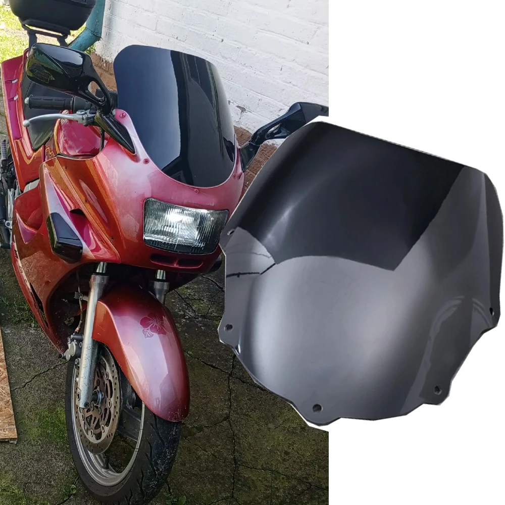 

Motorcycle Windshield For Kawasaki ZZR 250 1990 91 1992-2006 2007 ZZR250 Windscreen Spoiler Fairing Wind Deflector Double Bubble