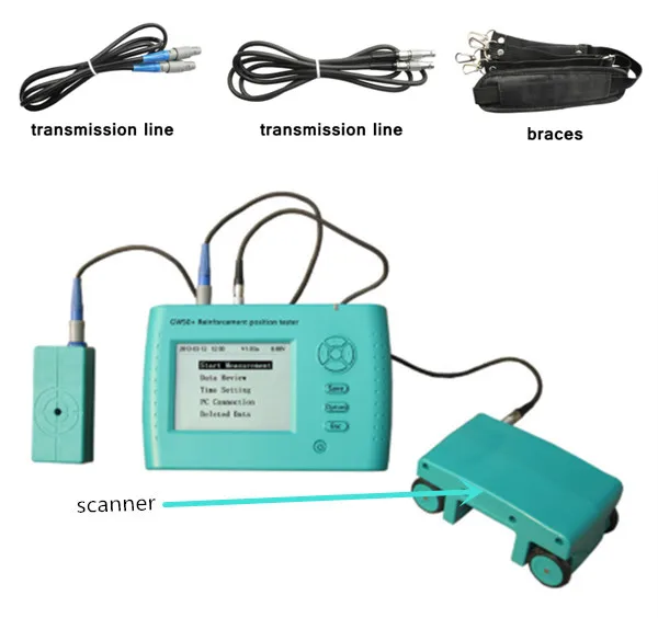 China Factory Sale Rebar Location Detector Rk50 (+)Concrete Reinforcement Position Tester With Scanner