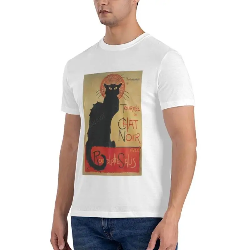 Tournee du Chat Noir' by Theophile Steinlen (Reproduction) Relaxed Fit T-Shirt mens t shirts pack oversized t shirt men