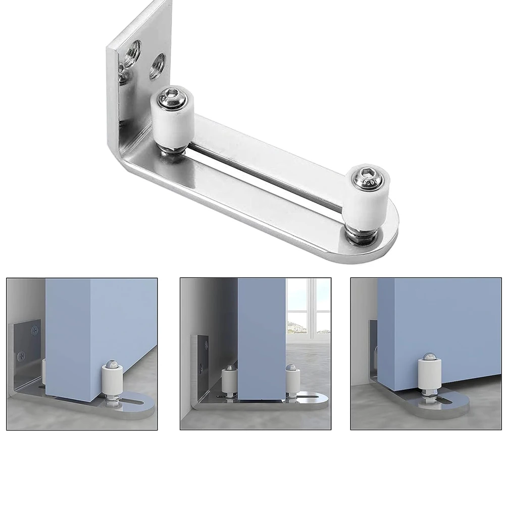 

TSMST Adjustable Floor Guide Wall/Door Bottom Guide Sliding Door Hardware for Sliding Stable Door, Stainless Steel