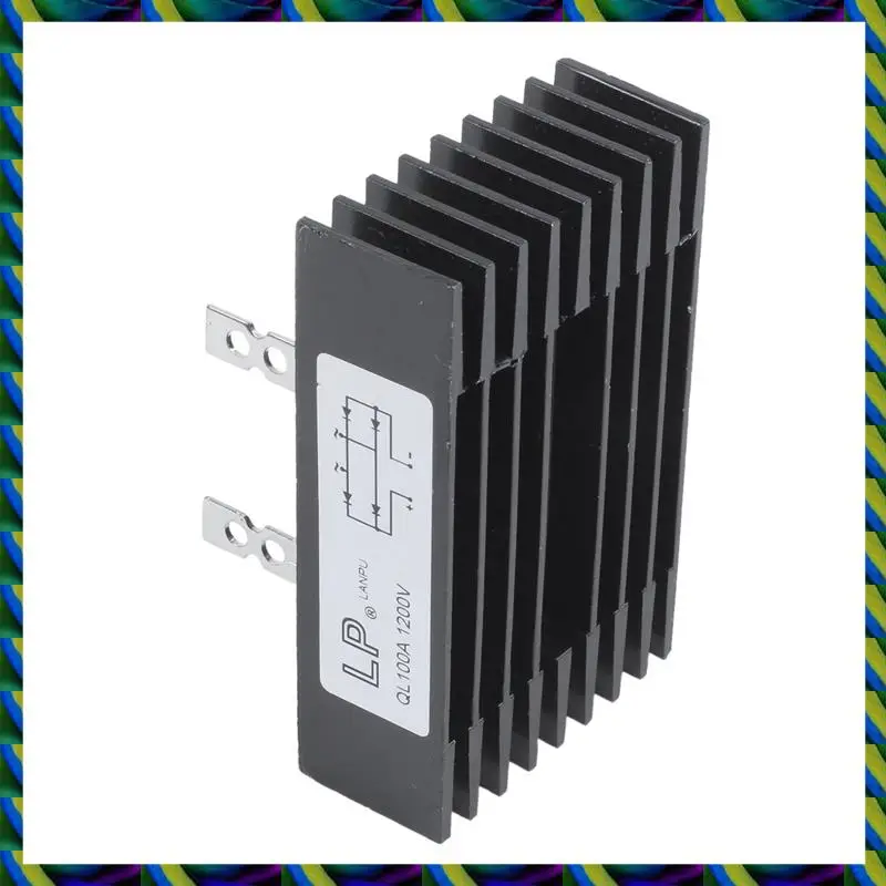 يوميا 2X 100 أمبير 1200 فولت 4 دبابيس 1 المرحلة ديود جسر المعدل Ql100 نوع