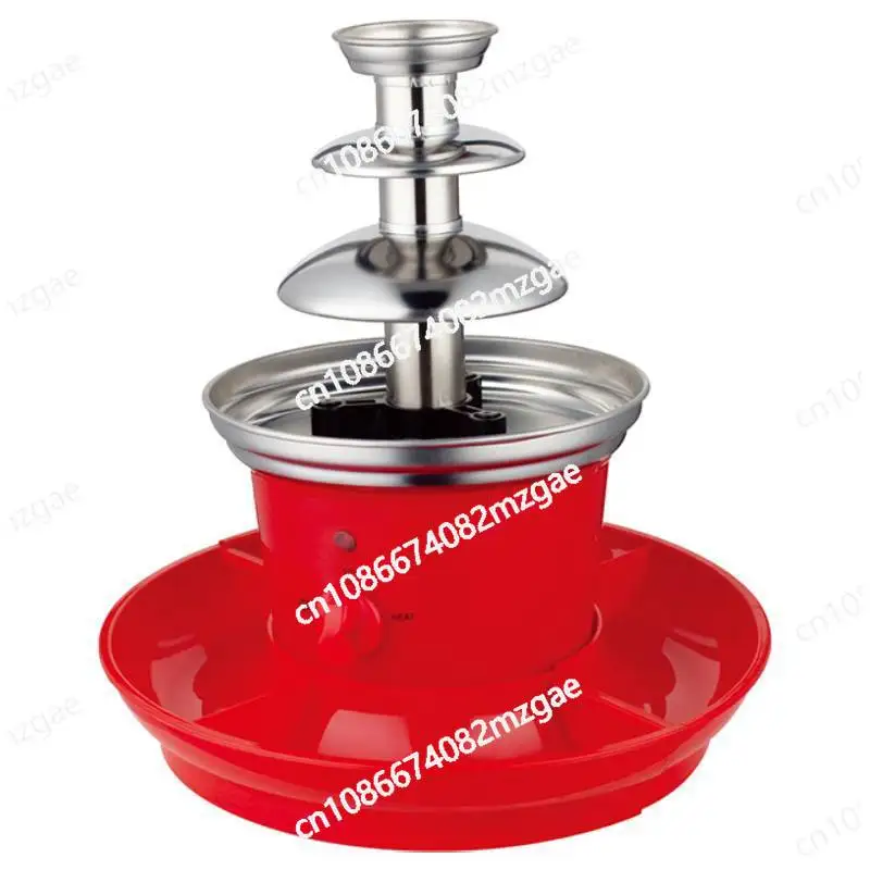 Chocolate mixer with fruit plate, three-layer stainless steel fountain