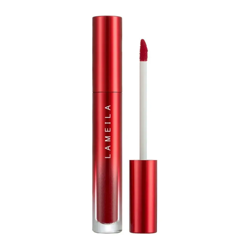 Langlebige rote Tube Lippenstift Make-up Lippen pflege natürliche wasserdichte Lip gloss Antihaft seidige Samt Lippen glasur Mädchen