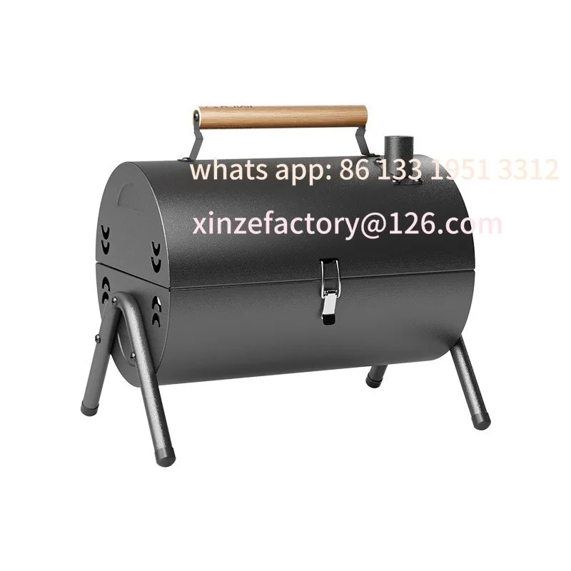 

Customizable Barbecue Grill Outdoor Portable Picnic Camping Folding Smokeless Grill Household Portable Charcoal Heating Barbecue