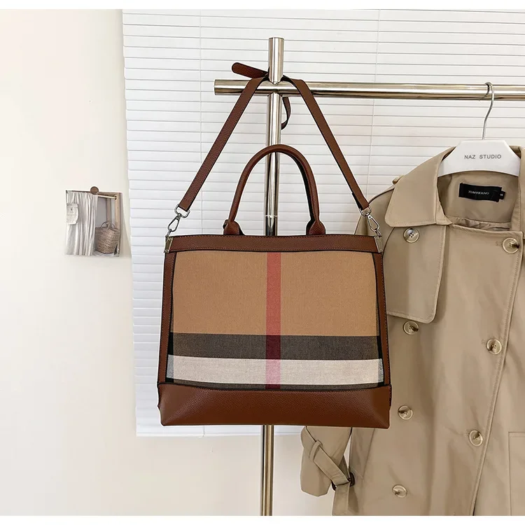 Retro-splicing-tas voor dames uit 2025 - Designer - Stijl, veelzijdige handtas met textuur