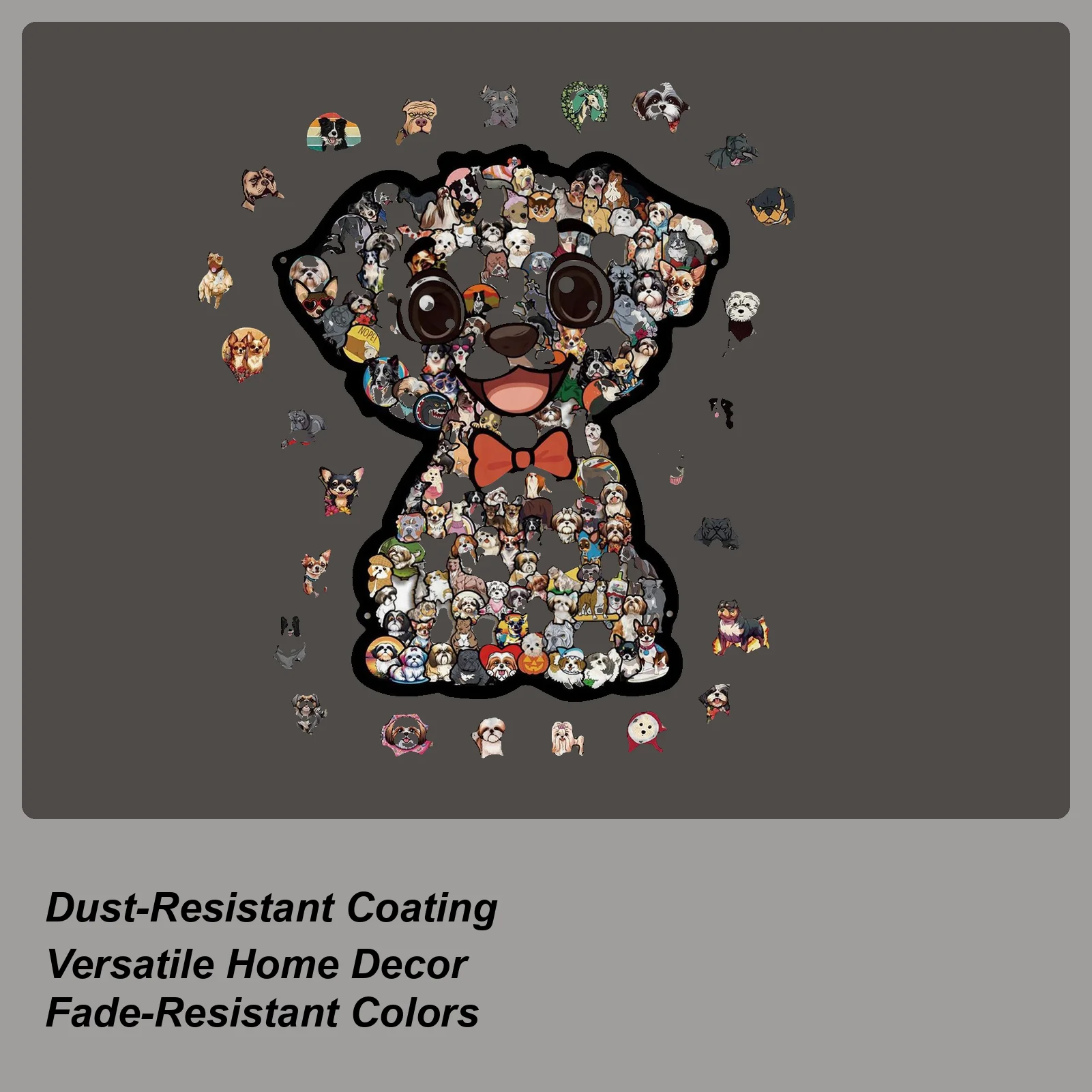 

Wooden Dog Puzzle Box 160 Pieces Fun Challenging Toy Wooden Dog Jigsaw Puzzles For Adults Kids Family Friends Lovers Home Indoor