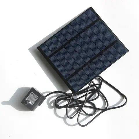 2.5W 5V Solar Panel Charger for Garden Fountain Floating Fountain Decorative Waterfall Pond Water Feature