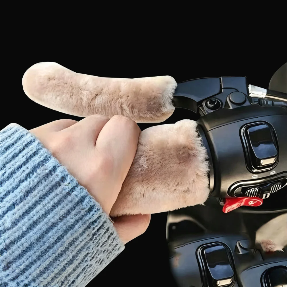 4Pcs Motorcycle Electric Vehicle Handle Cover Handlebar Cover Coldproof Warm Padded Models Winter