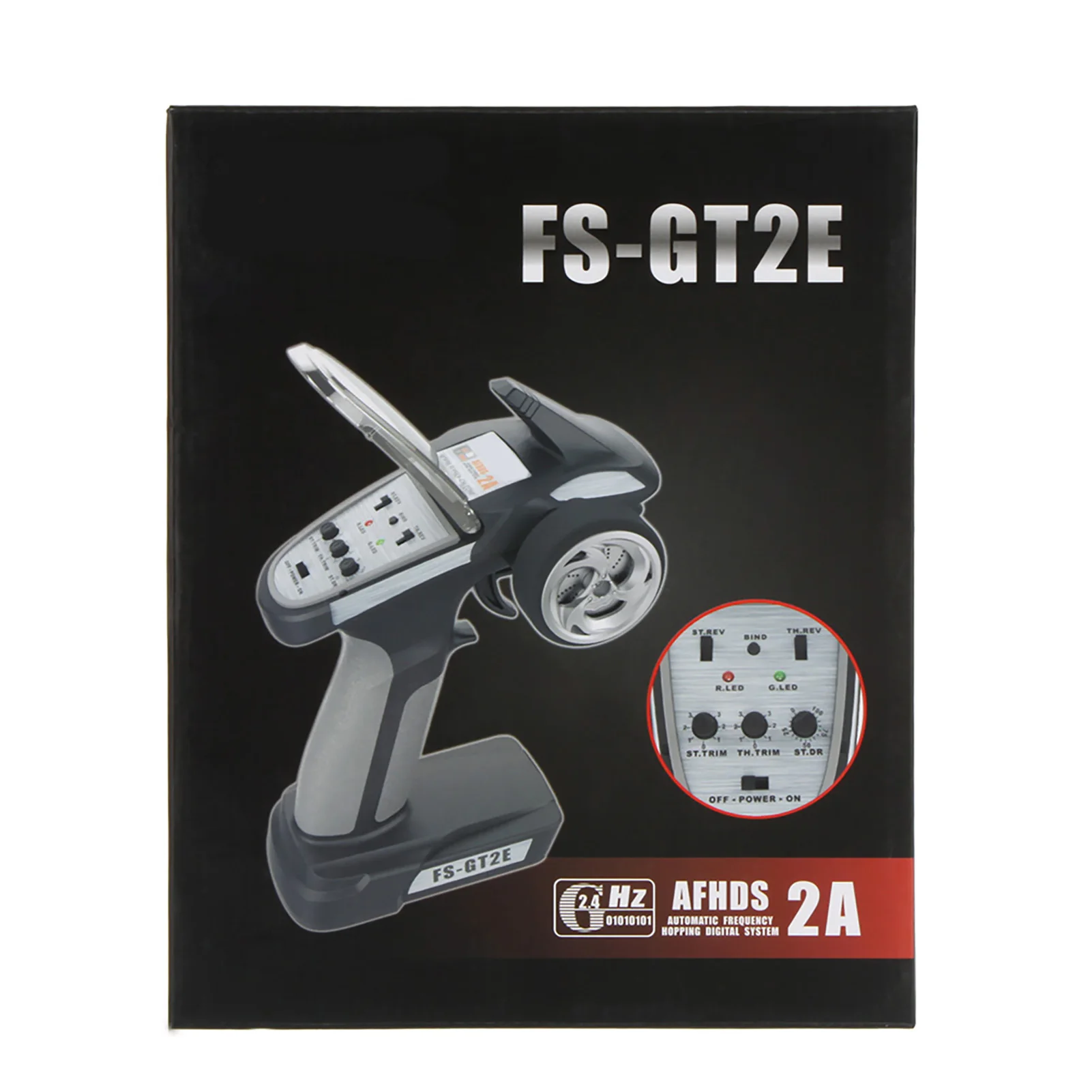 Flysky FS-GT2E AFHDS 2A 2.4ghz 2CH Sistema radio per RC Car Boat con ricevitore FS Giocattoli \u0026amp Hobby