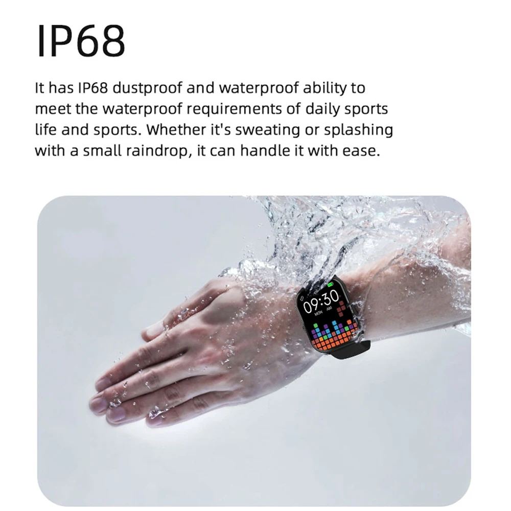 Per Android IOS Watch 2024 New Smart Watch uomo donna frequenza cardiaca pressione sanguigna GPS Fitness Tracker Bluetooth Call Smartwatch Man