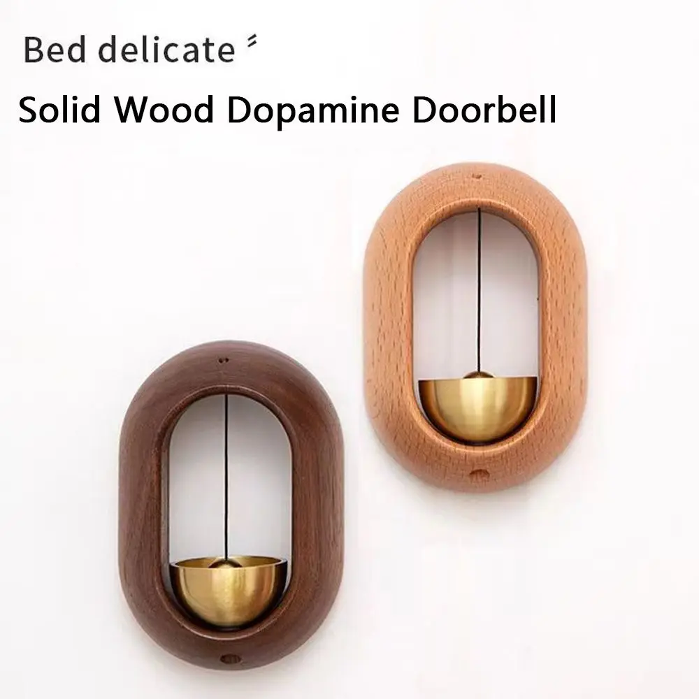 Wooden Doorbell Chime Magnetic Wooden Doorbell Wind Chime Wireless Doorbell Entrance Door Bell Decorative Wind Bell for Home