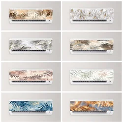Watercolor Plants Botanical Mural Air Conditioner Decal Wall Art Sticker Waterproof Palm Leaves Hanging Air Conditioning Sticker