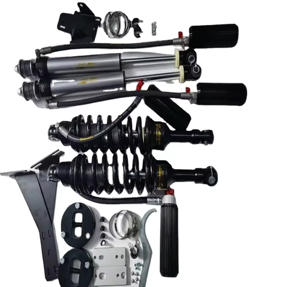 

8-12 Stage Compression Adjustable 4x4 Off-Road Shock Absorber 2\" Lifting Coilover for Hilux Vigo