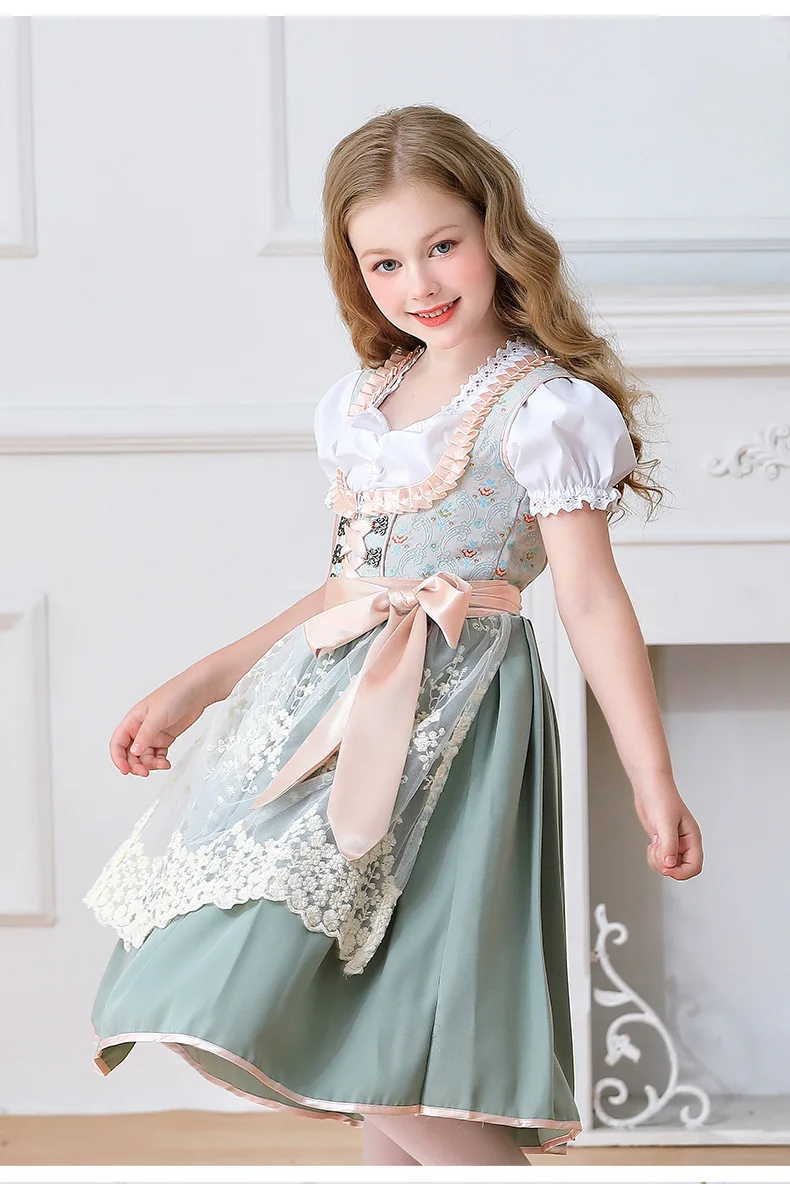 Deutsches Oktoberfest München Farm Girl Süßes Niedliches Kleid Karneval Kinderkleidung Dienstmädchen Kinderkleidung Auftrittskostüm – Detail 14