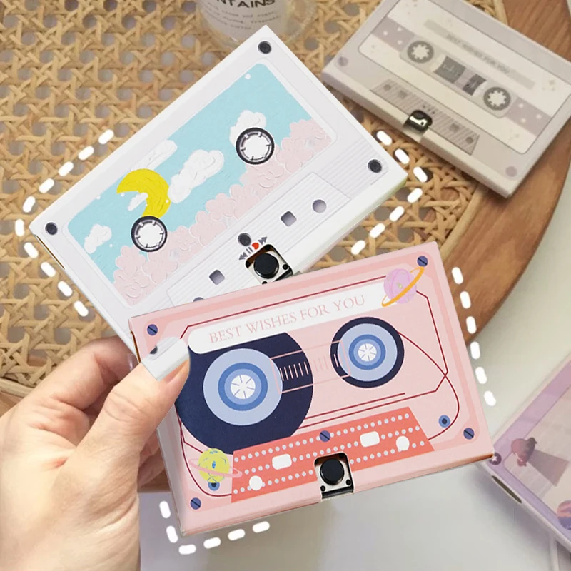 Cinta para tarjetas de felicitación de Audio de 30/60/300 segundos, cinta de casete de voz grabable DIY, tarjetas de agradecimiento para fiesta de invitación de cumpleaños y boda