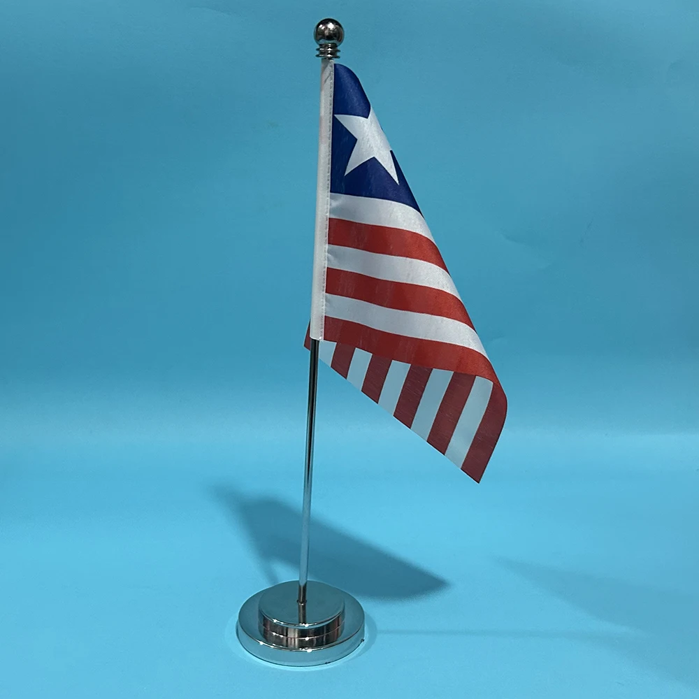 SKY FLAG Bandera de escritorio Liberia poliéster nacional - imagen 3