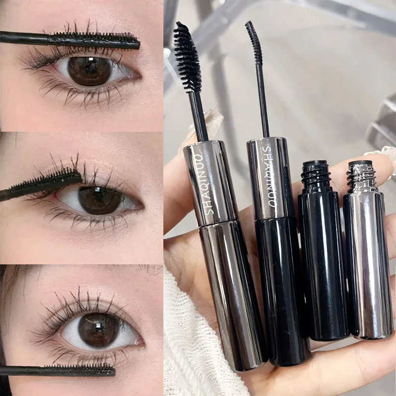 Doppia testa nero marrone ciglia Mascara ciglia ricci Primer Base crema impermeabile Curling allungamento estensioni ciglia trucco