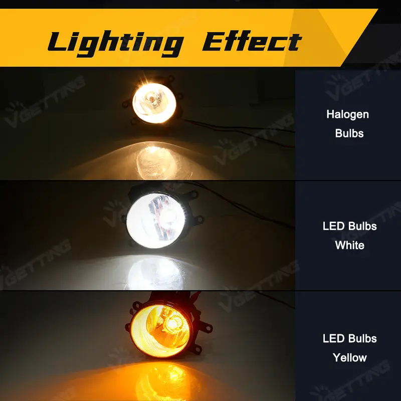 For Toyota Vitz Yaris 2018 2019 2020 Front Fog Lamp DRL Daytime Running Light Headlight With Switch Wire Covers Accessories 12V - Image 2