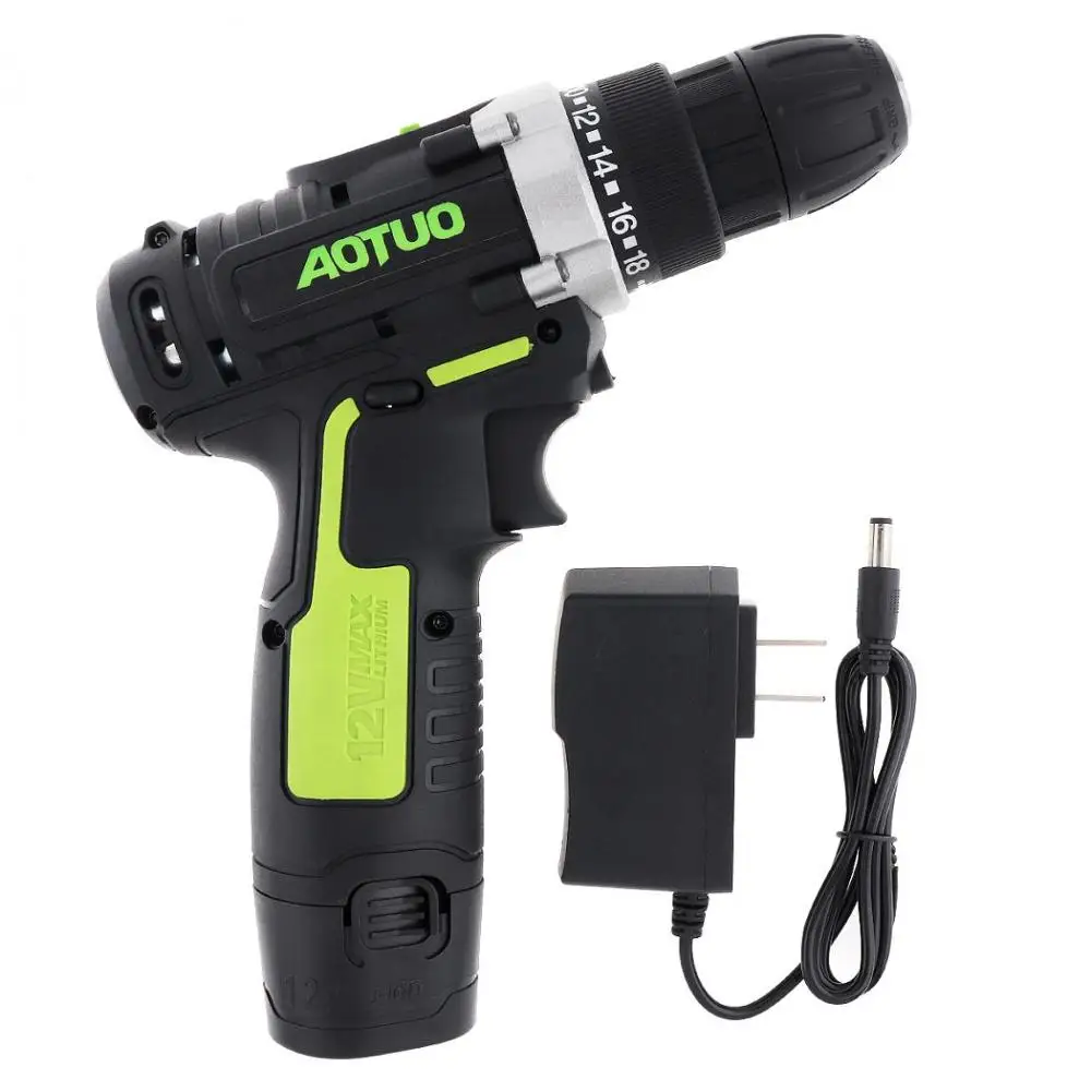 

Electric Screwdriver AC 100 - 240V Cordless 12V Electric Drill with Li-ion Battery for Handling Screws / Punching