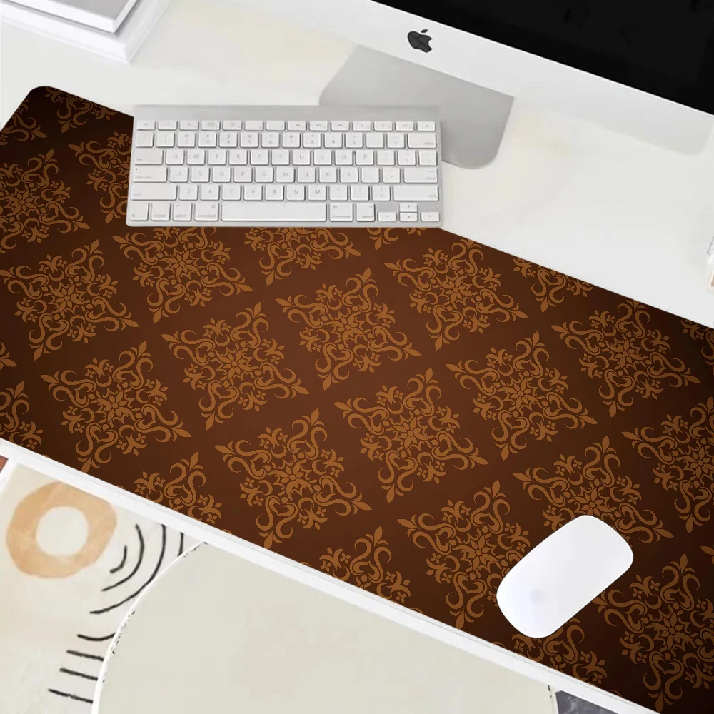 1PC Retro Light Luxury Pattern Non-slip Mouse Pad Suitable For Office Computers Laptops E-sports Game Desk Mats XXL Keyboard