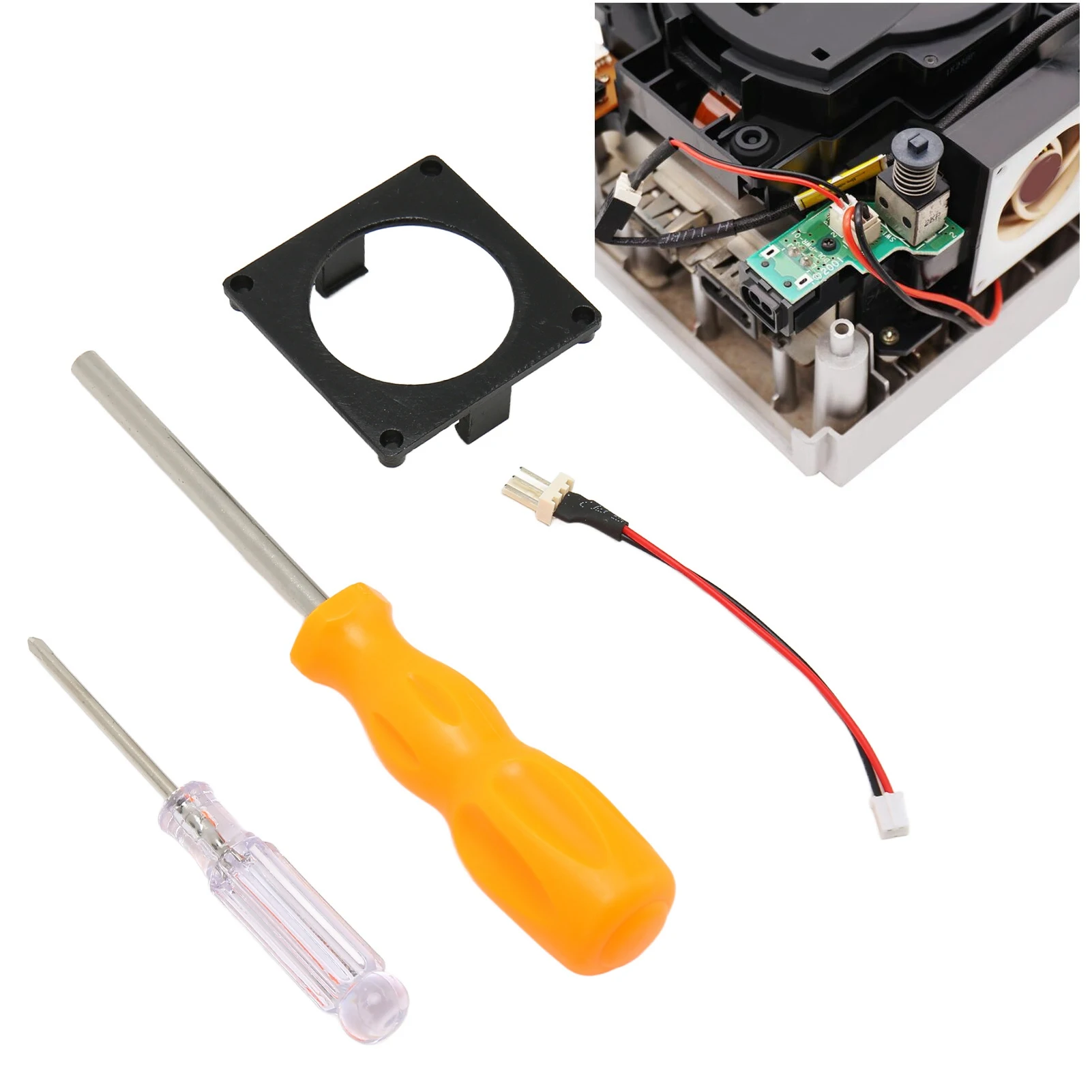 kit-de-montagem-de-ventilador-de-refrigeracao-para-ventilador-noctua-kit-de-montagem-de-impressao-3d-substituicao-de-console-de-jogos-kit-de-estrutura-de-ventilador-de-resfriamento-para-gamecube-noctua-preto