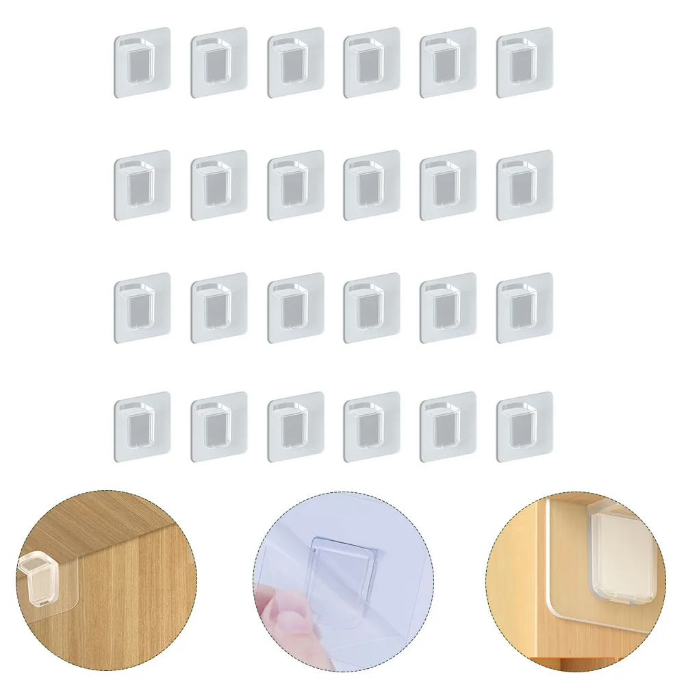 

24pcs No Drill Shelf Brackets Heavy Duty Closet Partition Support For Cabinet Wardrobe Storage Rack Abs Angle Bracket Hardware