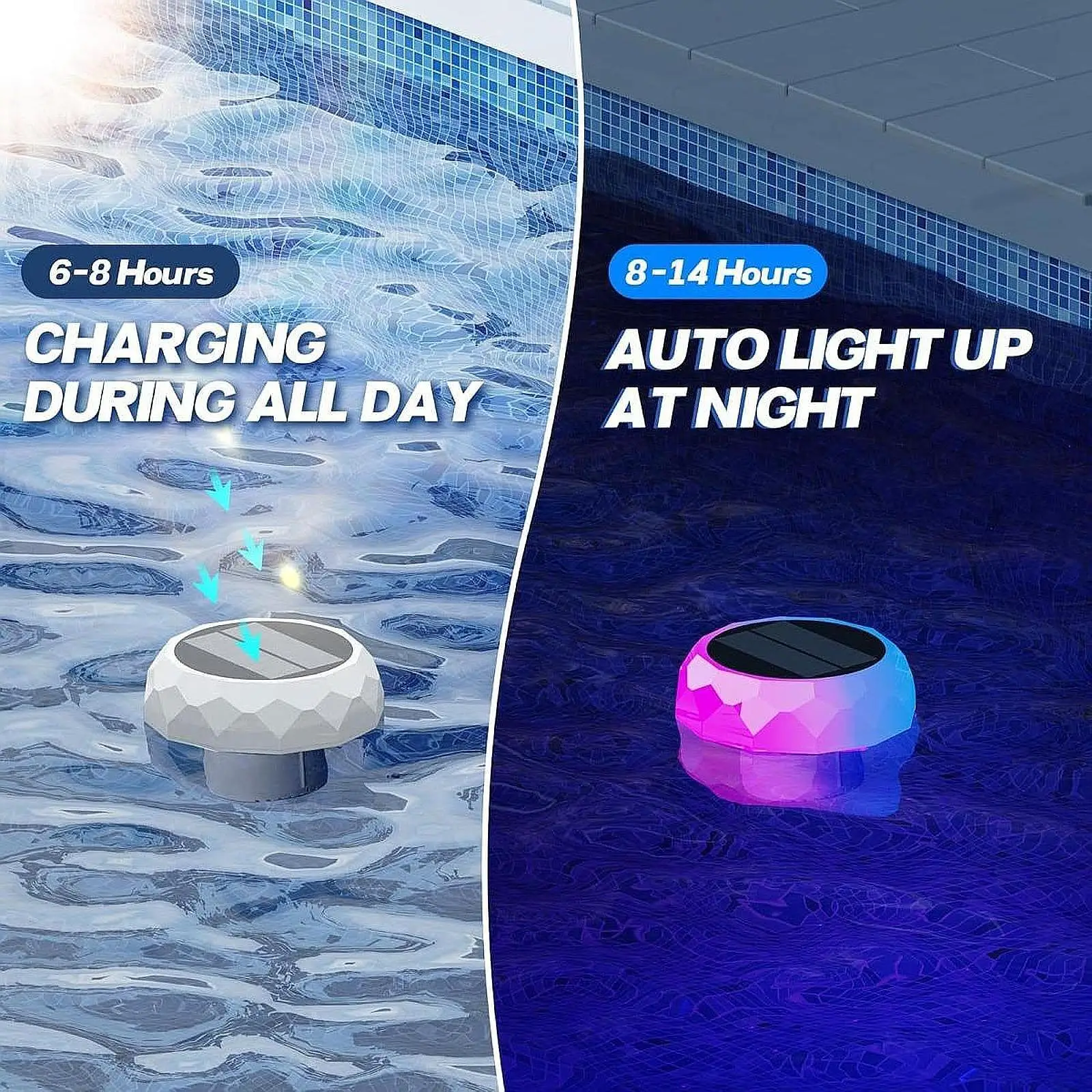 Swimming Pool Lamp 5V Versatile Gifts Replacement Sturdy Accessory Floating Chlorine Dispenser for Bathtubs Outdoor Balconies view 5