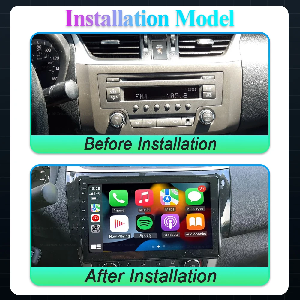 Android 16 For Nissan Sylphy B17 Sentra 12 2013 2014 2015 2016 2017 2018 Car Radio Stereo Head Unit Gps navigation Touch Screen