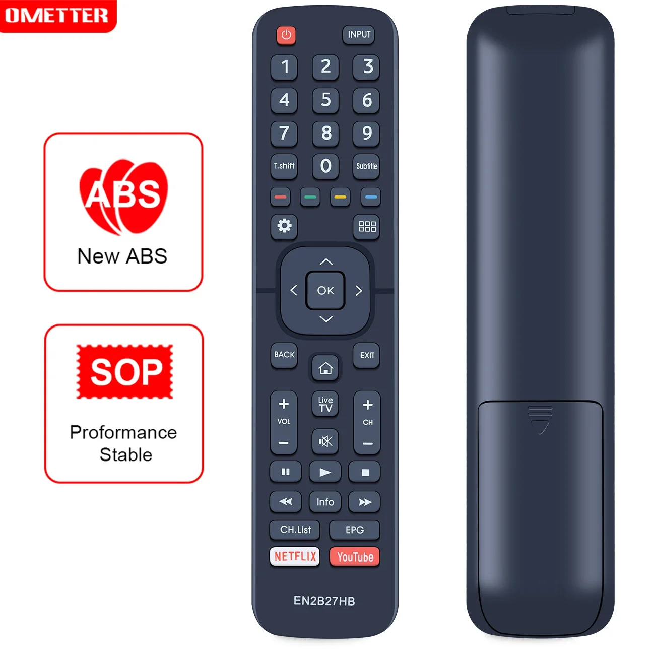 Replace Remote Control EN2B27HB for Hisense Smart LED TV 55K3140PW 58N5000UW 40K321UWT 40K3300UW 50K321UWT 50K3300UW 55K321UWT