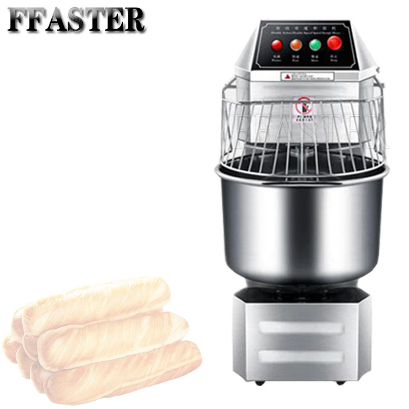 

Approved Bakery Shop Spiral Dough Mixer Pizza Dough Kneading Machine Double Acting Double Speed