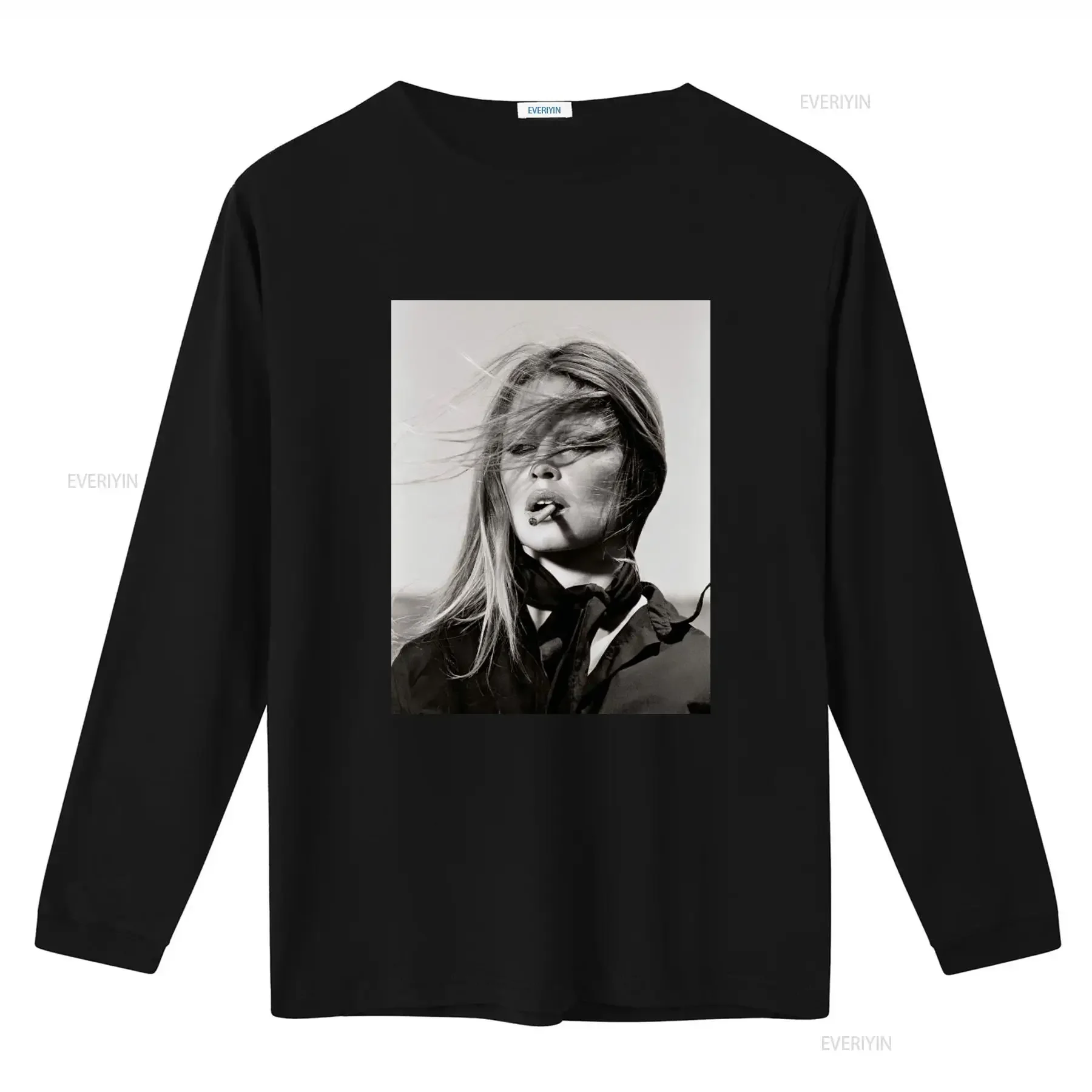 Smoking Bridget T Shirt Aesthetic Clothing Art Feminist Vintage Style  vintage Washed Breathable Casual homme