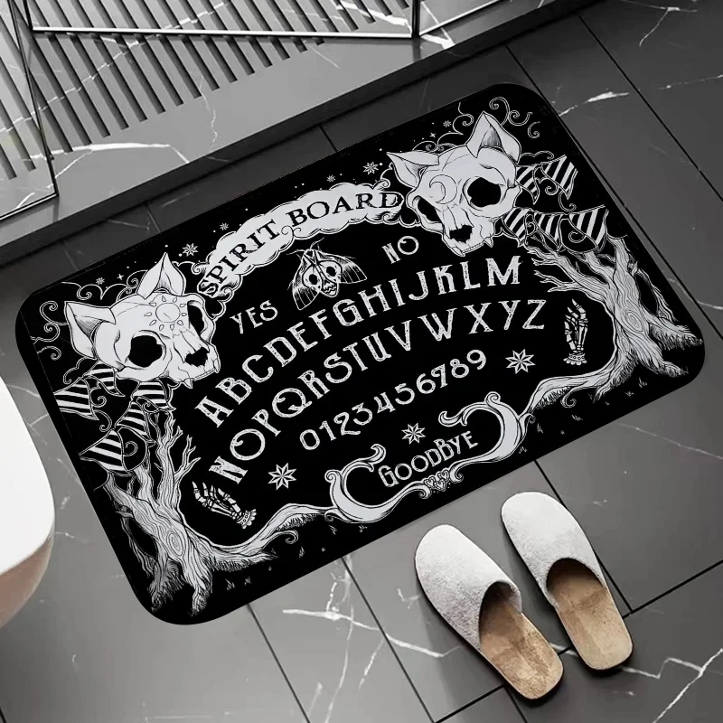 Geheimnisvoller Gothic-Teppich, Schlafzimmerdekoration, schafft eine besondere Atmosphäre, Teppich, Polyester, rutschfeste Fußmatte, modisch und schön