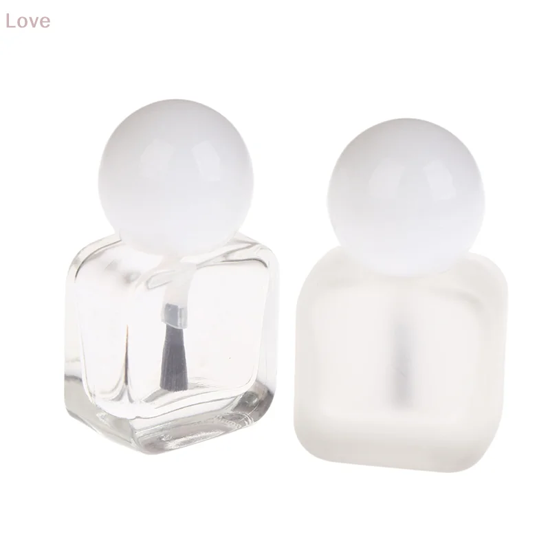 [L&P] 1 Stück 10 ml leere Nagellackflaschen, klare Glas-Gel-Flaschen mit Pinselkappe, Nagelöl-Kunstwerkzeug