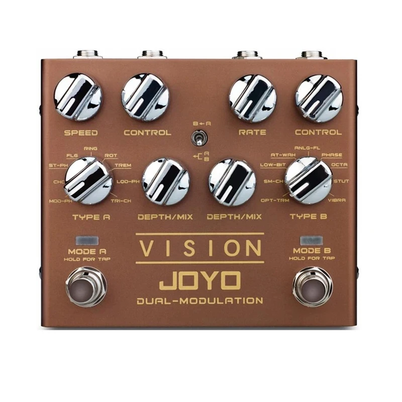 

JOYO R-09 VISION Multi-effect Guitar Effect Pedal Nine Effects Dual Channel Modulation Pedal Tap Tempo Mini Effect True Bypass