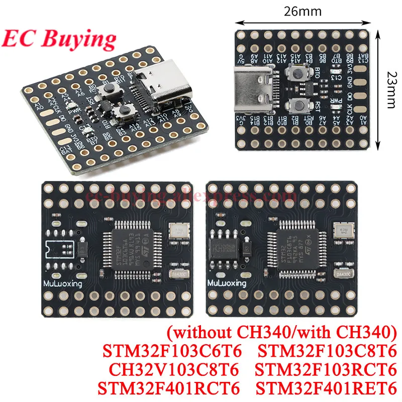 1-20 szt. STM32F103C6T6 STM32F103C8T6 CH32V103C8T6 STM32F103RCT6 STM32F401RCT6 STM32F401RET6 CH340 Mini ARM Core Development Board — zdjęcie produktu 7