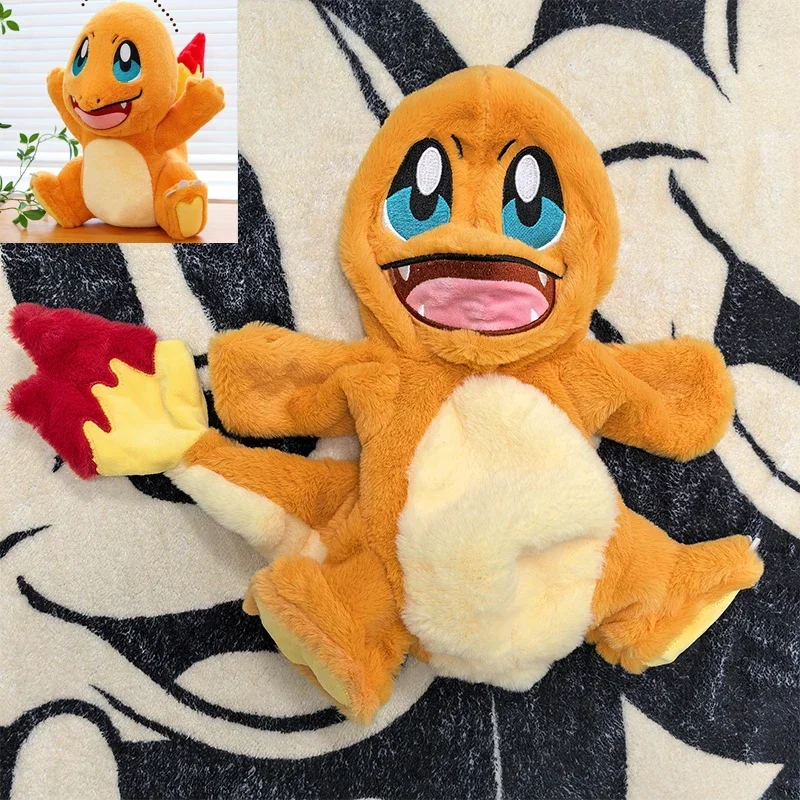 36/70cm Charmander Huge Pokemon Anime Plush Toy Pokémon Charizard Kawaii Semi-finished Leather Holster Pillow Gift for Children