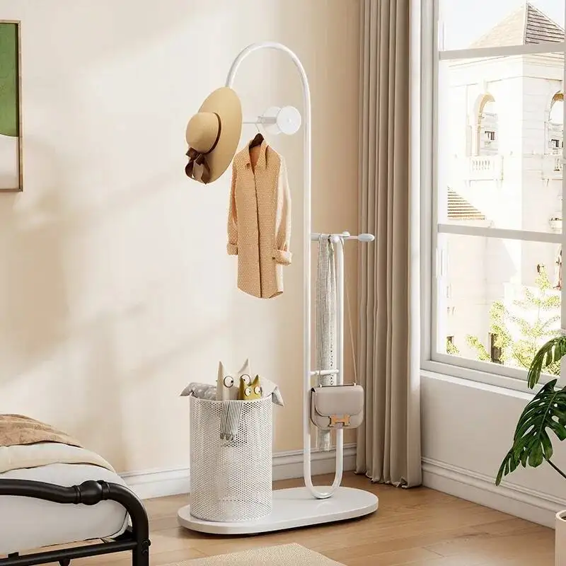 Coat Coat Rack Aesthetic Vintage Girls Nordic Modern Bedroom Rack Minimalist Portable Drying Metal Tender Ropa Hallway Furniture