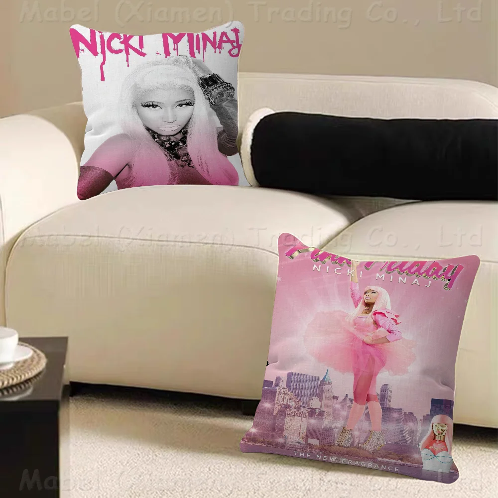 

Rapper N-Nicki M-Minaj Office Cushion Pillowcase Car Cushion Cover45X45CM Lumbar Pillowcase Sofa Pillowcover