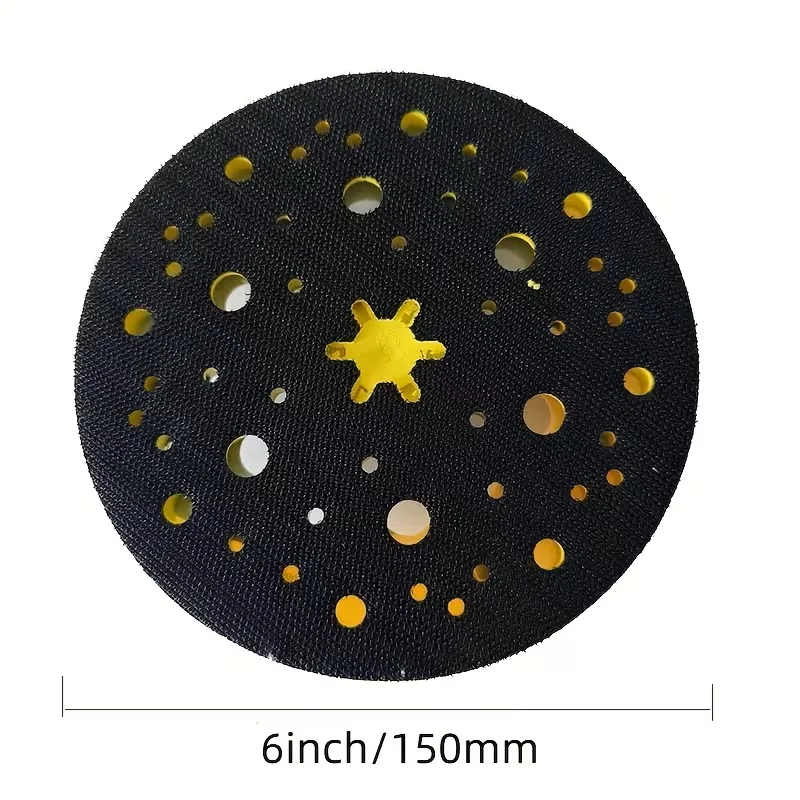 6 Zoll 150mm Schleifpad mit Klettverschluss, Schleifblock für MIRKA Schleifmaschine, Schleifwerkzeug, Polierer-Zubehör – Detail 1