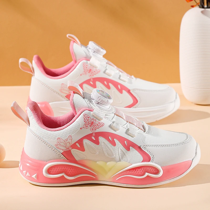 

Hot Selling Lightweight Versatile Childrens Sports Shoes Lace Up Lightweight Outdoor Running Shoes Autumn Breatha Casual Shoes