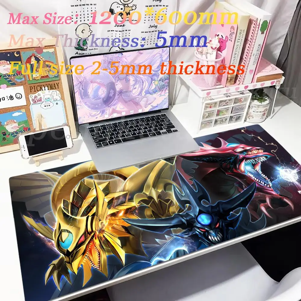 Mouse Pad Non-Slip Cute Stuff PC Gaming case Gamer keyboard Rubber Edge AnimeYu_Gi_OhS Office gadgets locking Fashion Mousemat