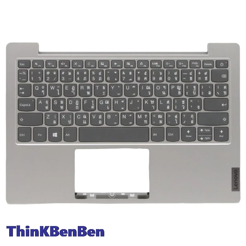 

TH Thai Platinum Grey Keyboard Upper Case Palmrest Shell Cover For Lenovo Ideapad 1 11 11ADA05 5CB0Z53059