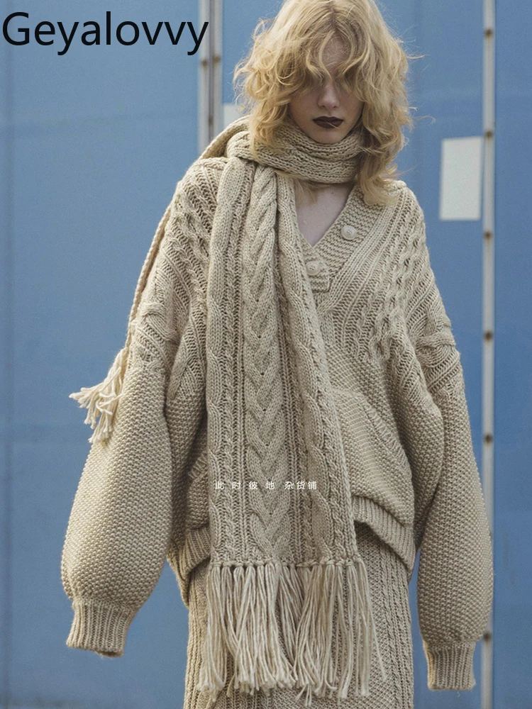 Echarpe-chaude-en-fil-de-chanvre-pour-fille-grande-fleur-tissee-texture-pompon-elegante-douce-couleur-unie-echarpe-tricotee-polyvalente-nouvelle-collection-hiver