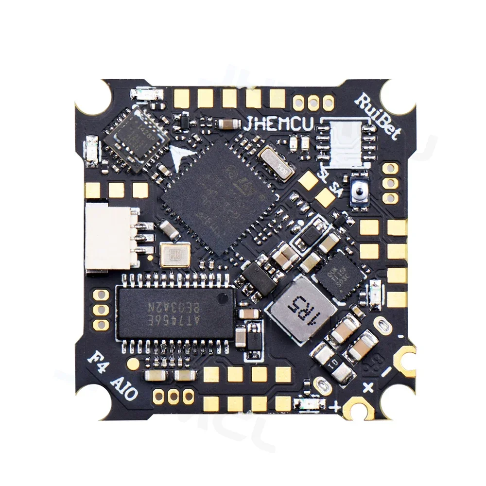 JHEMCU Ruibet F4 AIO F411 Flight Controller BLHELIS 12A 4in1 ESC 1-2S 25.5X25.5mm for FPV Tinywhoop Cinewhoop Racing drone