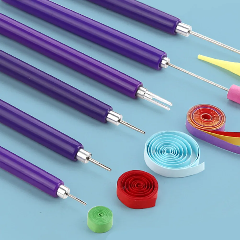 

Paper Quilling Tool Set DIY Pen Kits Metal Needle Rolling Tools Supplies Slotted Craft Pen Projects Art Decorations
