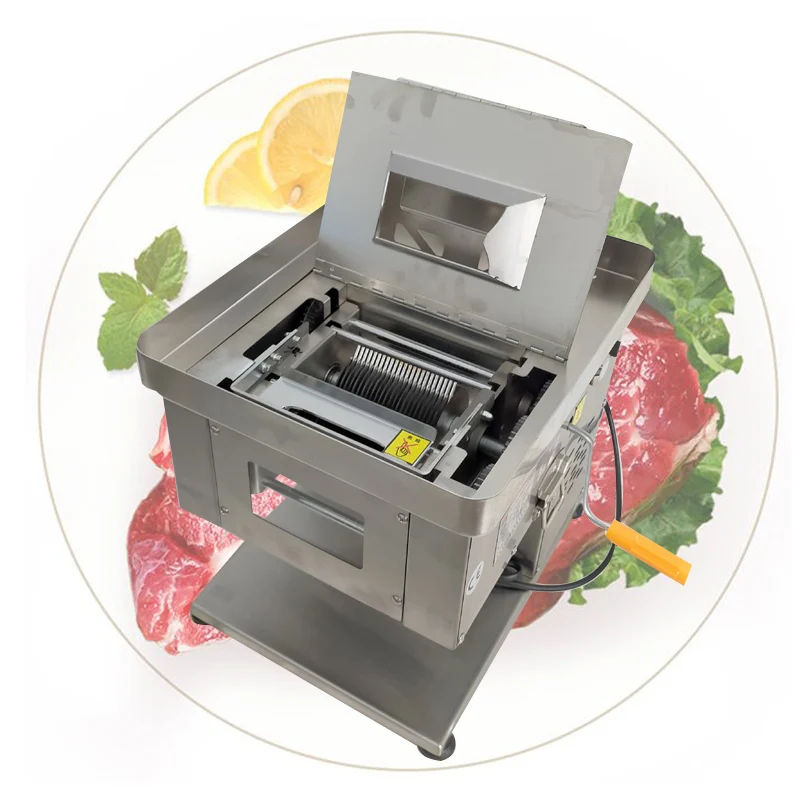 Automatic Fresh Meat Cutting Machine Stainless Steel Electric Meat Slicer For Kitchen Restaurant