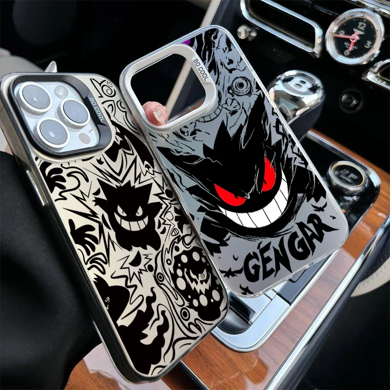 أنيمي بوكيمون Gengar جراب هاتف آيفون 17 16e 16 15 14 13 12 11 برو ماكس زائد 17 الهواء للصدمات IMD كول الغطاء الخلفي كوكه #6