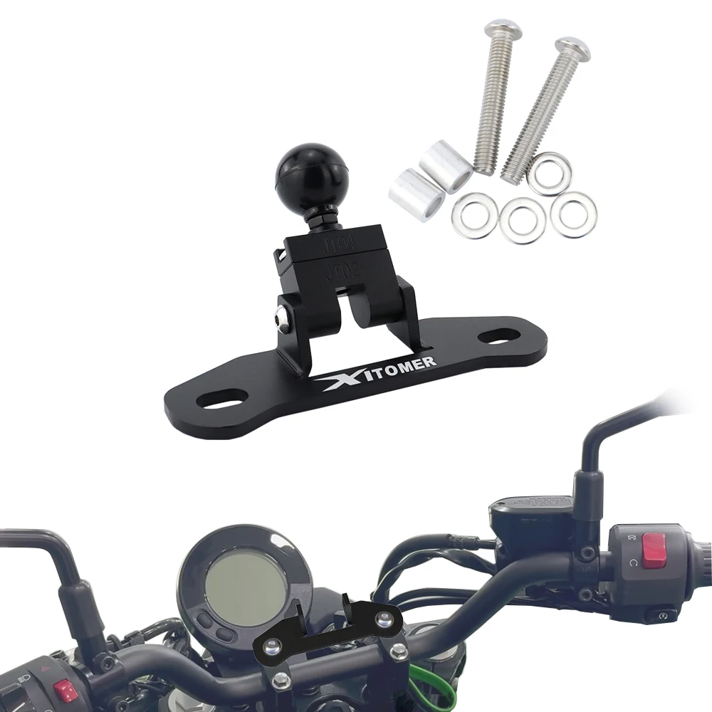 

Motorcycle Handlebar GPS Mount Fit For Kawasaki Eliminator 500 Eliminator 450 2024-2025 Navigation Bracket Adapter Phone Holder
