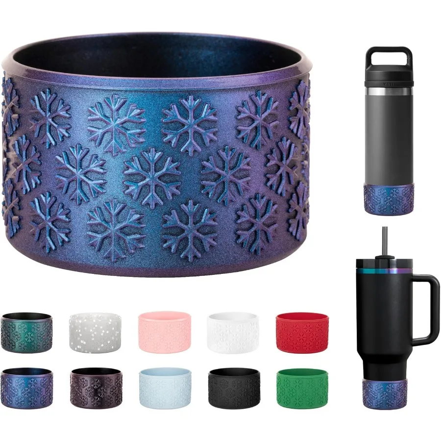 

Silicone Boot for Rambler Jr 12oz and 18oz Water Bottle AntiSlip Sleeve Bottom Protector for Cup 20 30 40 oz and Hydroflask 1