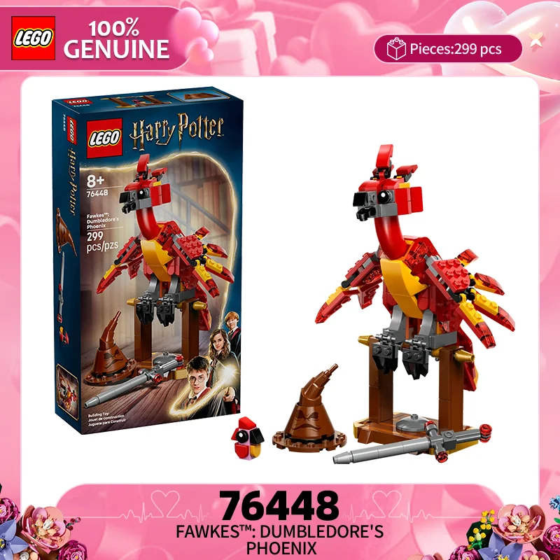 

LEGO строительные блоки, серия Гарри Поттера, 76448, фокс Дамблдора, детские строительные блоки, игрушка в подарок